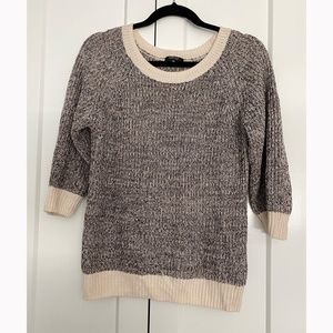 Babaton Linen and silk blend 3/4 sleeve sweater